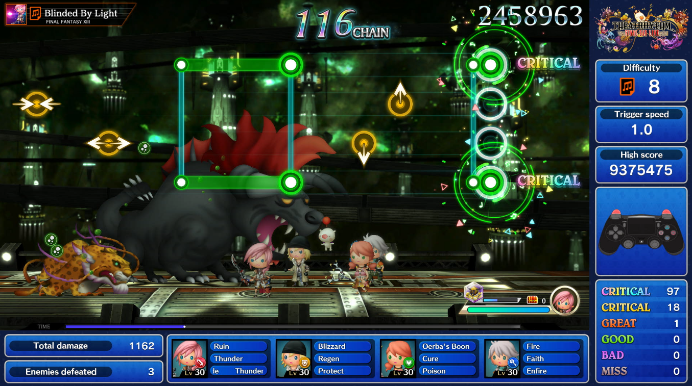 节奏游戏《THEATRHYTHM FINAL BAR LINE》体验版开放免费下载！游玩《Final Fantasy》系列经典名曲！