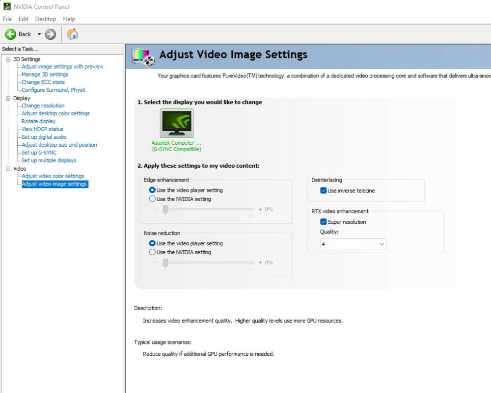 GeForce RTX 40 与 RTX 30 都能使用，NVIDIA RTX Video Super Resolution 功能开放