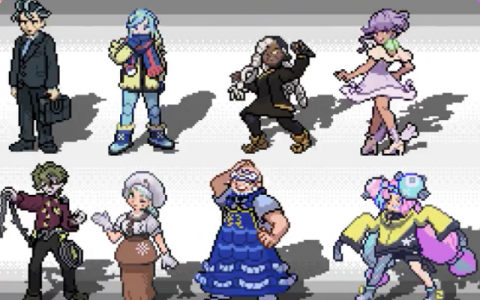 推主制作《宝可梦 朱/紫》馆主「怀旧点阵风」绘图 搭上动画整个回忆涌现！