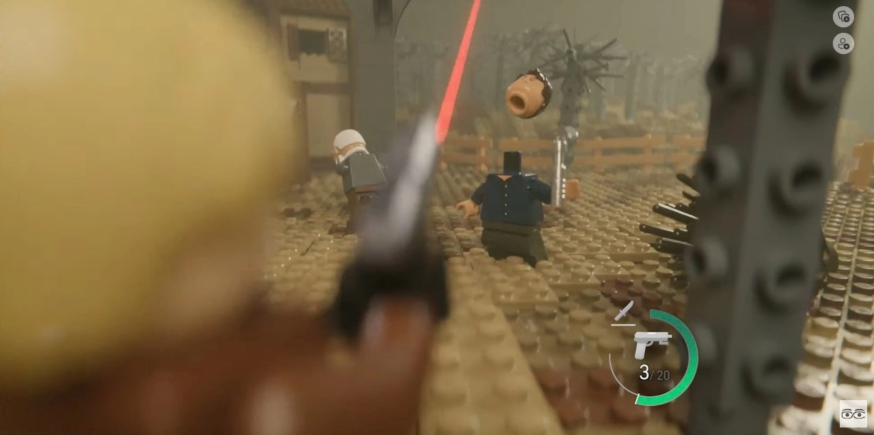 巴西动画师打造《恶灵古堡 4》乐高动画，动机起于希望孩子也能玩到不见血版本