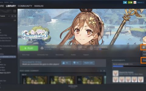 清晰步骤教你怎么在Steam上将《莱莎的炼金工房3》转成中文语言！