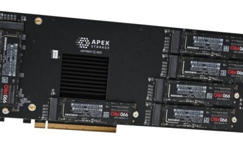 Apex Storage推出X21固态硬盘扩充卡，插满21条速度飙破30.5 GB/s