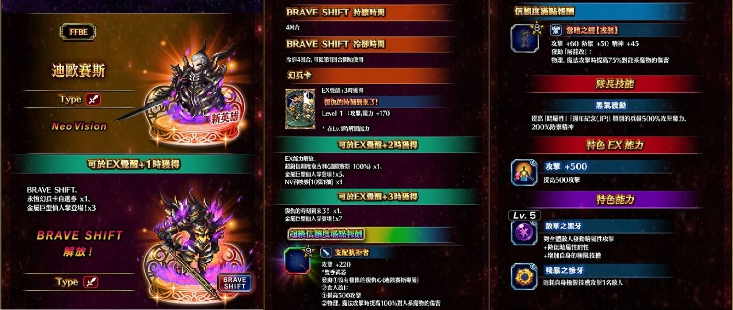 《FFBE》全新故事魔将的谱系首次亮相！ 强大新兵员'迪欧赛斯'参战！
