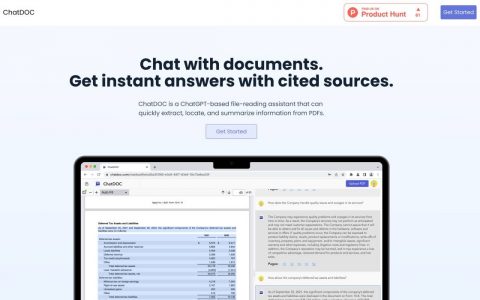 ChatDOC – 快速摘要 PDF 内容，直接对 AI 提出问题找到需要的内容