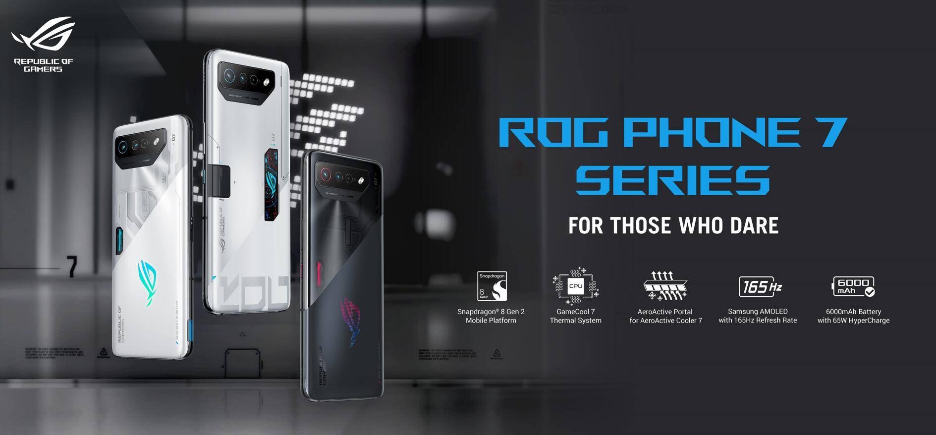 ASUS Republic of Gamers 官方正式发表 ROG Phone 7 系列电竞手机！
