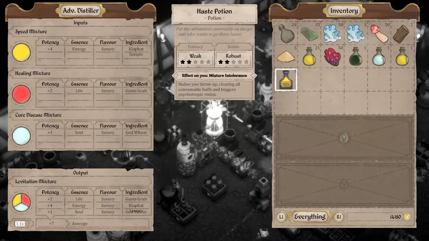 自动魔药酿造游戏《魔药工坊》现已在Steam抢先试业！