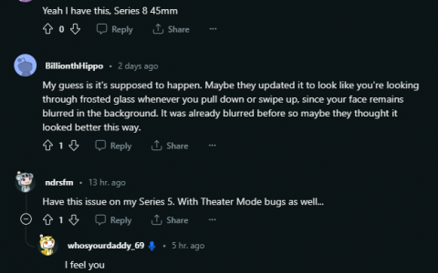 更新 watchOS 9.5 之后 Apple Watch 屏幕出现绿色色调吗？ 国外很多人都有碰到