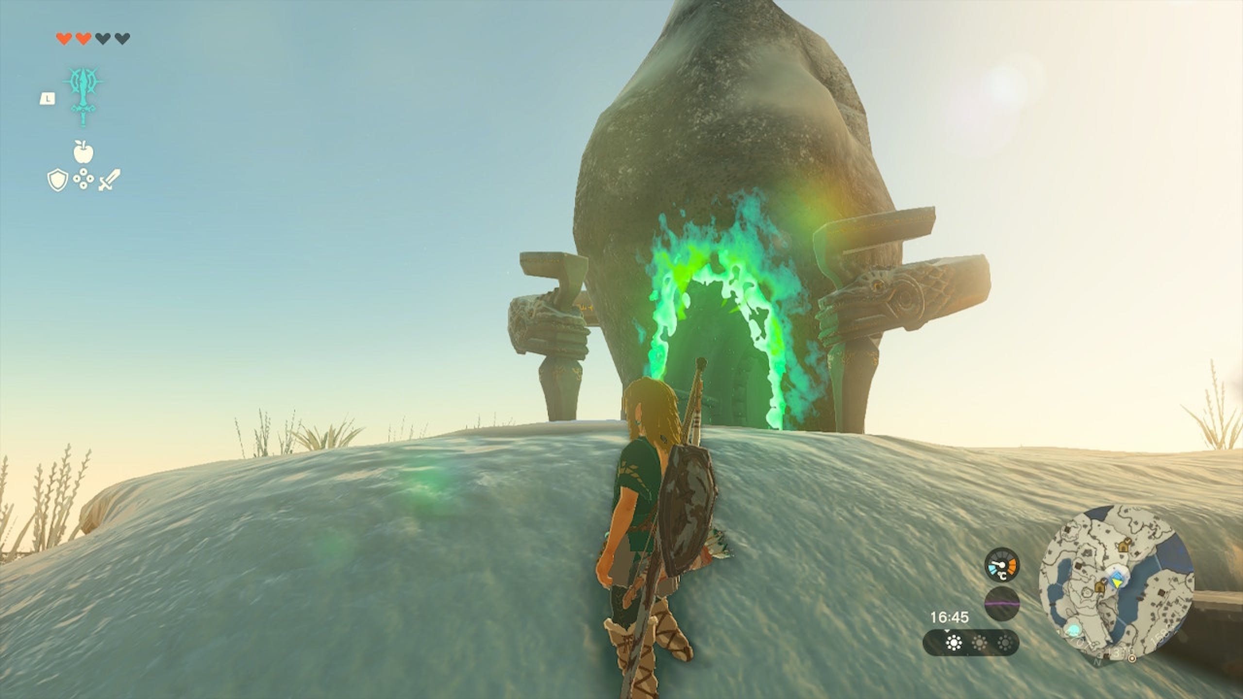 萨尔达传说王国之泪攻略：初始空岛神庙地图、4个技能神庙位置