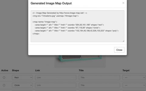 Image Map Generator-免费在线影像地图生成器，快速生成HTML图像地图源代码
