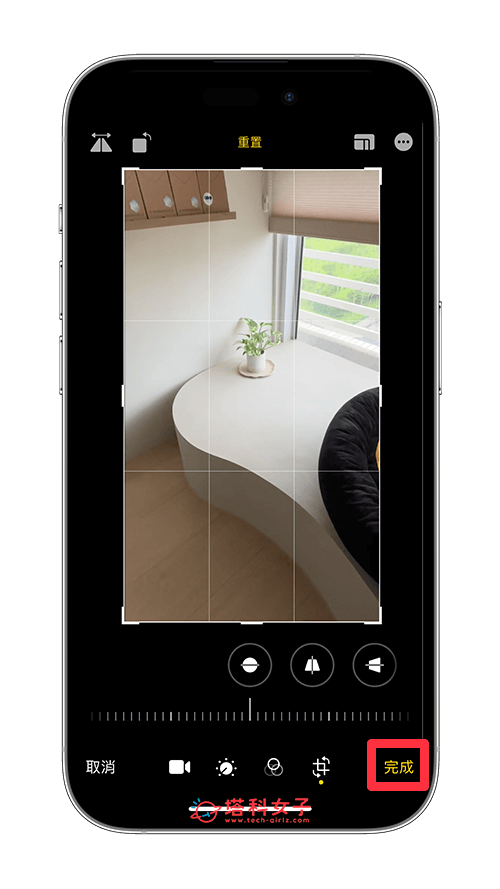 iPhone iMovie 改直式视频