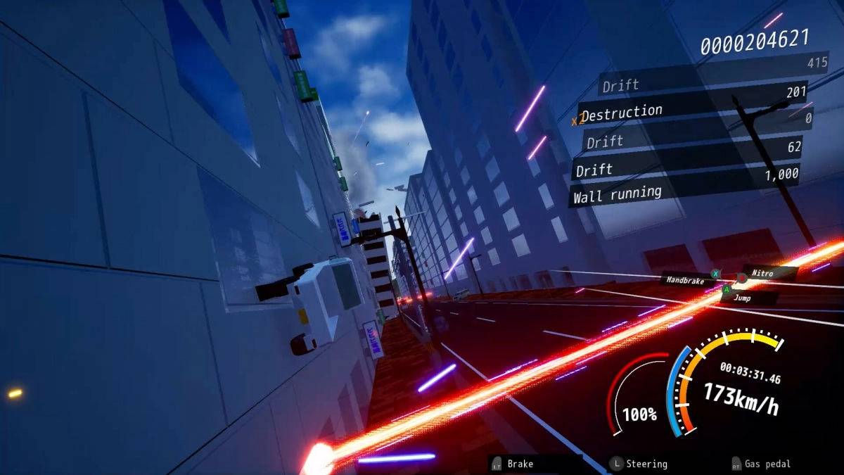 《DriveCrazy》抢先体验游戏 8/1 上架！ 活用空中回转、加速冲刺等各种驾驶动作街头狂飙