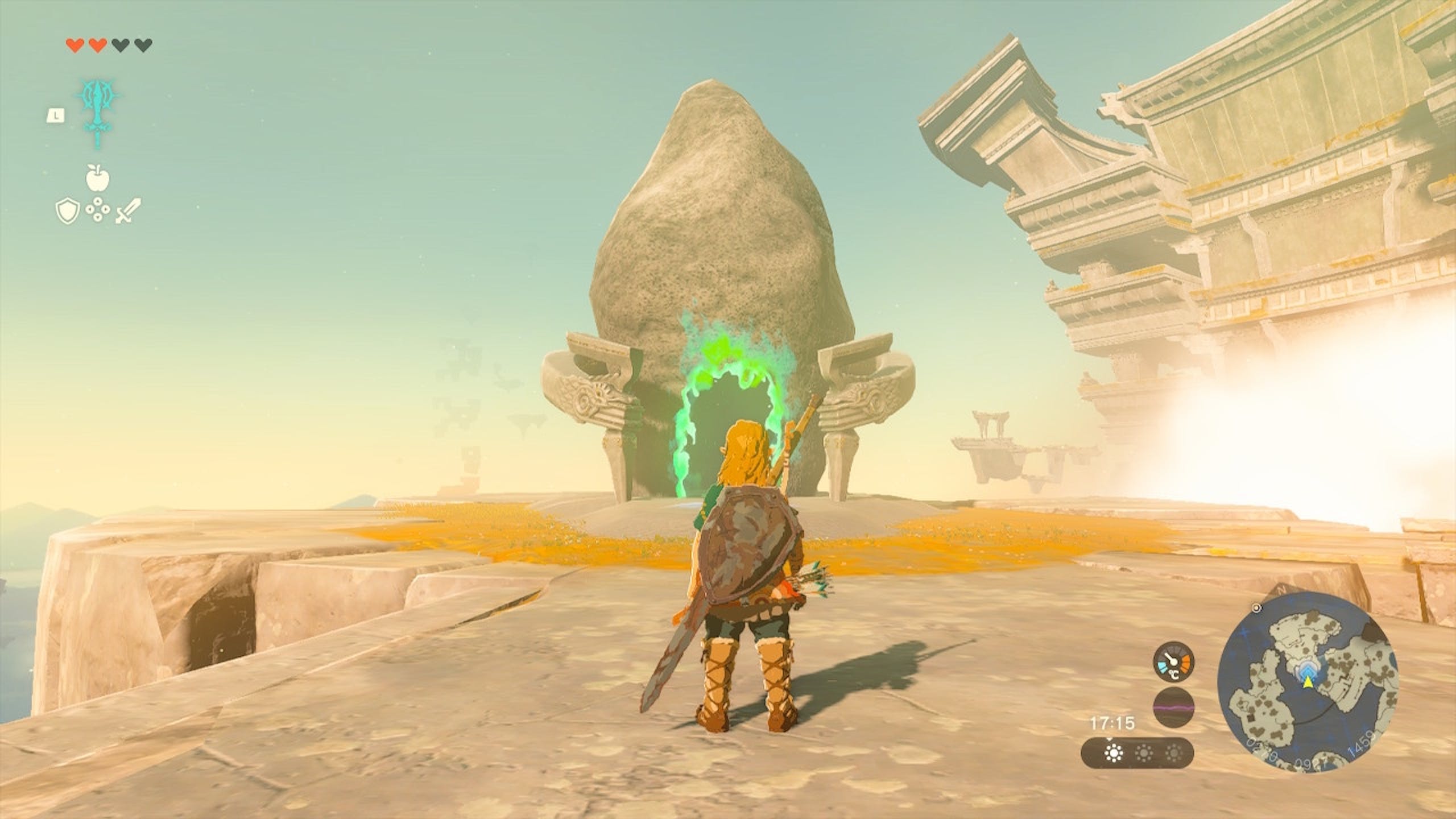 萨尔达传说王国之泪攻略：初始空岛神庙地图、4个技能神庙位置