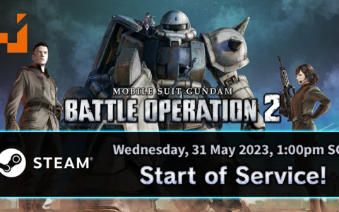 《Mobile Suit Gundam: Battle Operation 2》将会在5月登陆Steam平台！终于可以在PC玩啦！