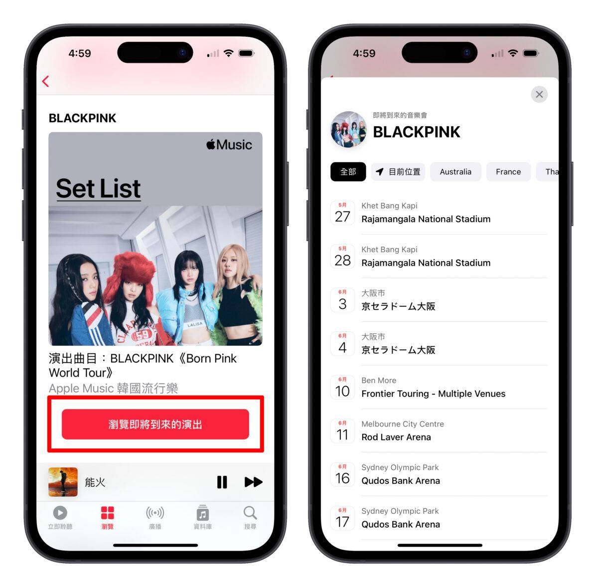Apple Music 演出歌单 See Lists