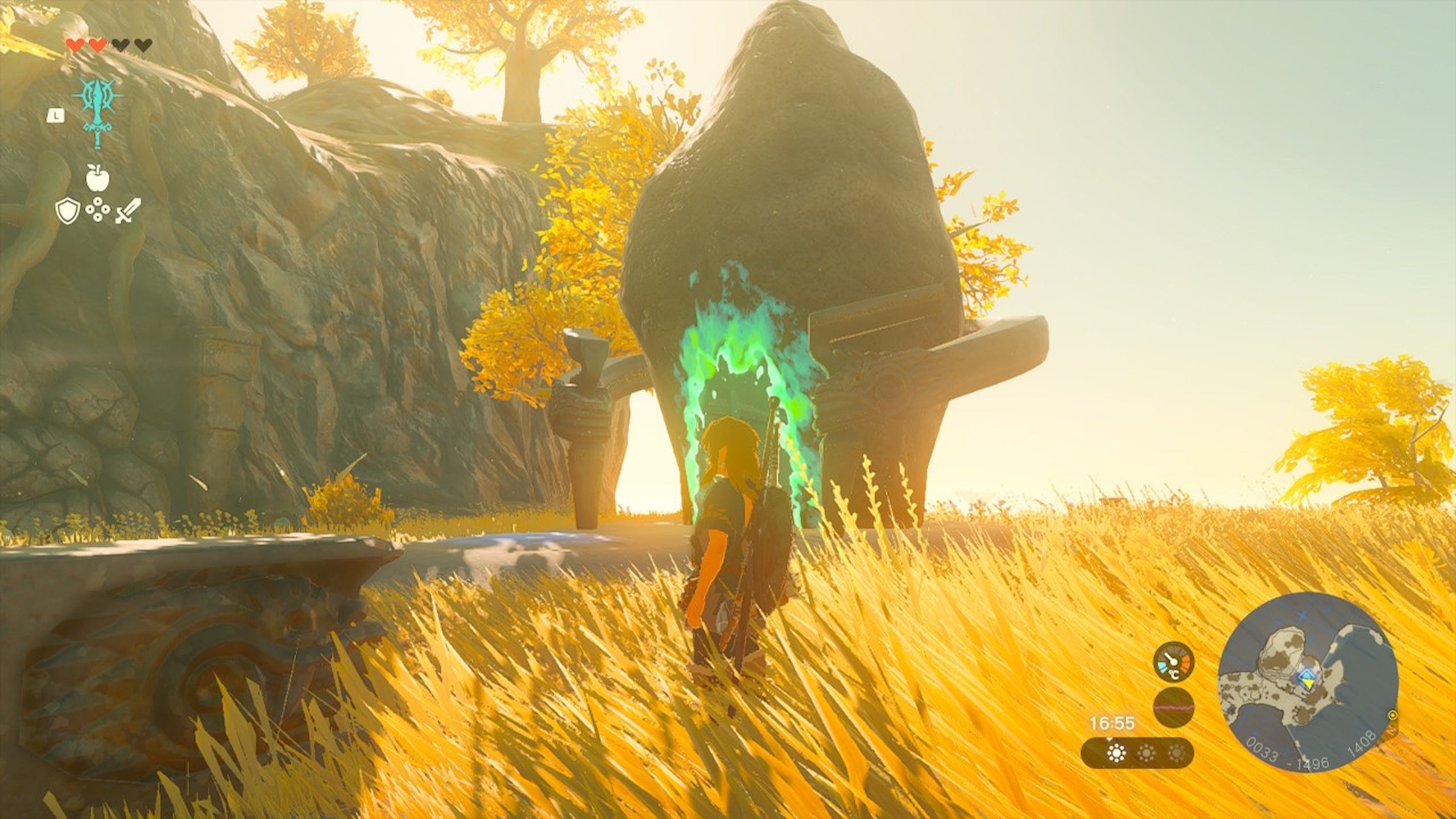 萨尔达传说王国之泪攻略：初始空岛神庙地图、4个技能神庙位置