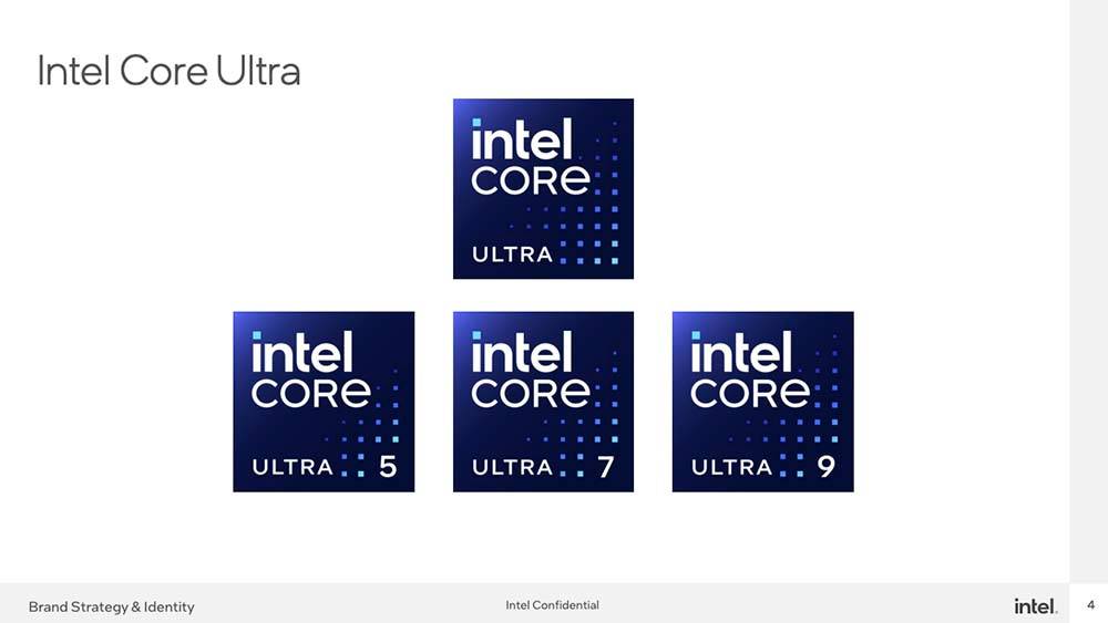 全新命名原则与品牌形象，Meteor Lake将命名为Intel Core Ultra 1xxH