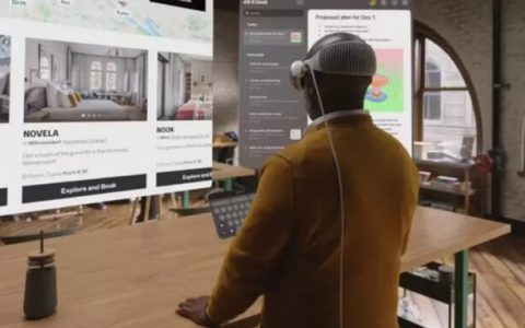Apple Vision Pro 眼镜打字的两种方式：「无中生有」叫出虚拟键盘，或是使用实体蓝牙键盘