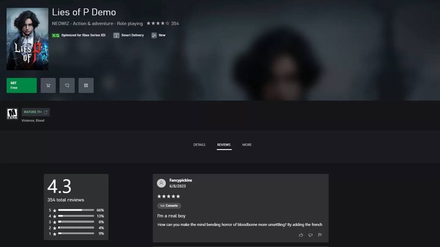NEOWIZ魂系动作游戏《P的谎言》体验版突破百万下载 最新Gameplay Showcase影片同步曝光
