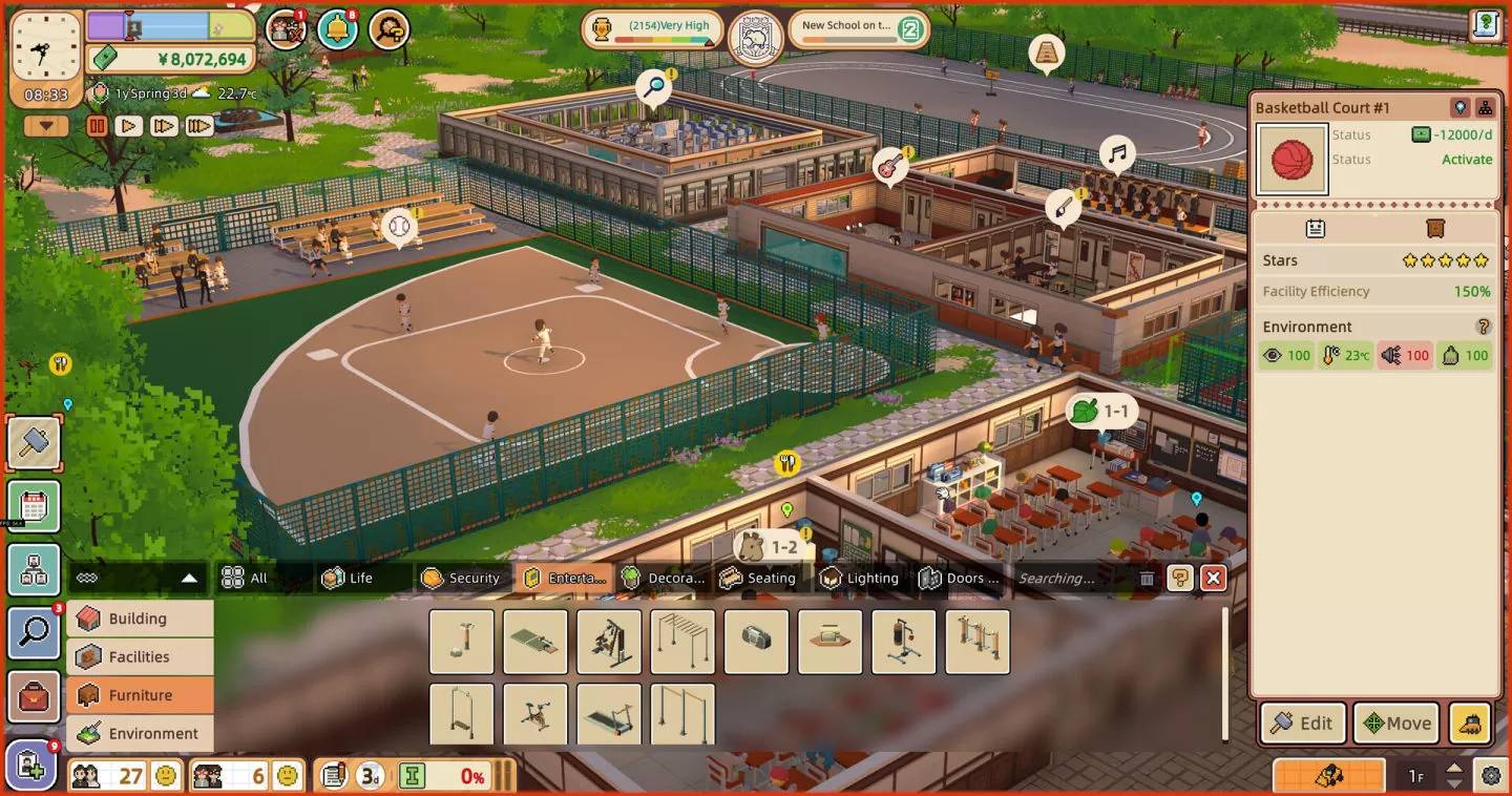 校园模拟经营新作《Let's School》发售日公开，Steam DEMO 版同步更新