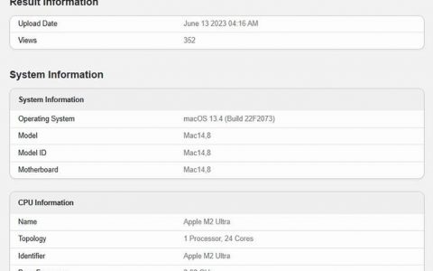 搭载 M2 Ultra 的 Mac Pro 虽然贵 M2 Studio 很多，但最新跑分数据显示效能表现相同
