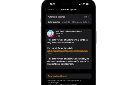 watchOS 10 Beta 下载教学，Apple Watch 安装 watchOS 10 测试版