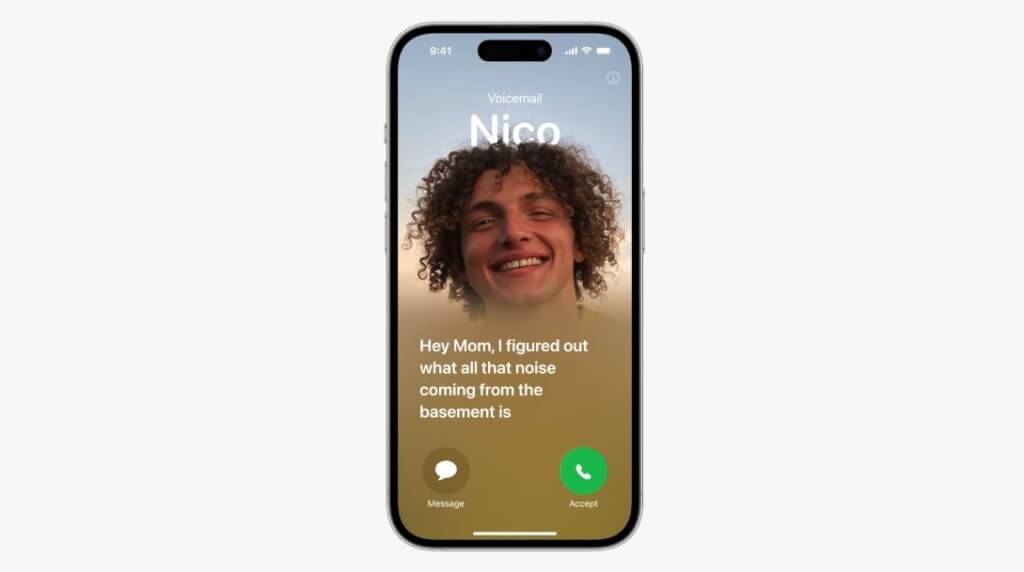 iOS 17 功能：即时语音留言转文字