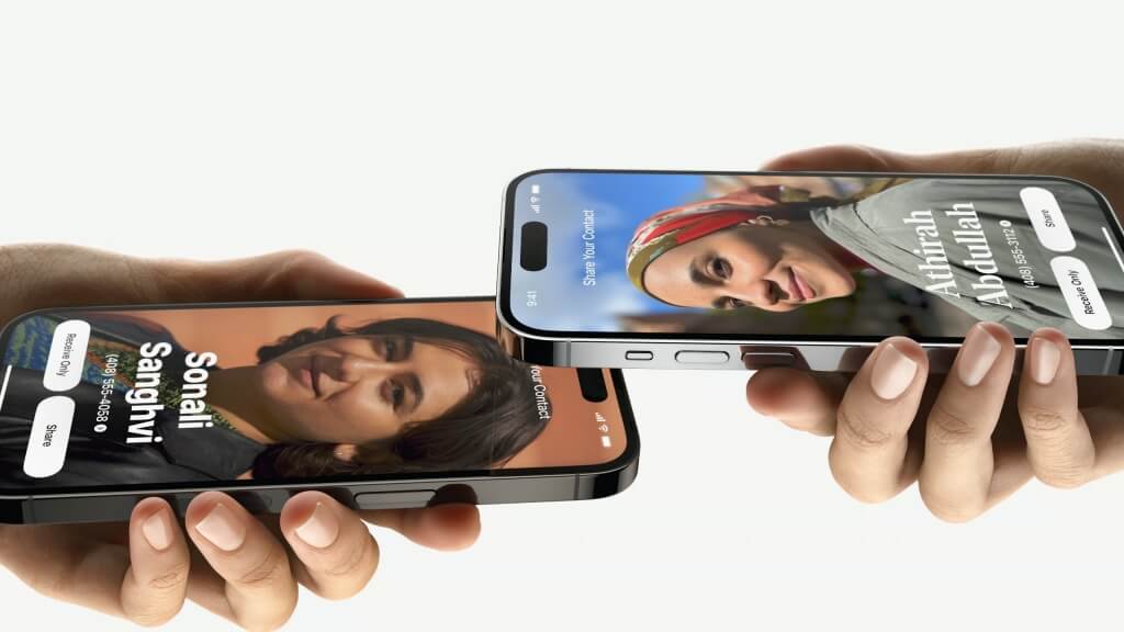 iOS 17 功能：NameDrop