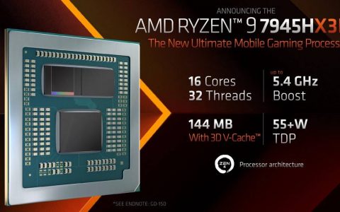 最强游戏笔记本电脑 AMD Ryzen 9 79450HX3D 即将在 8/22 日推出