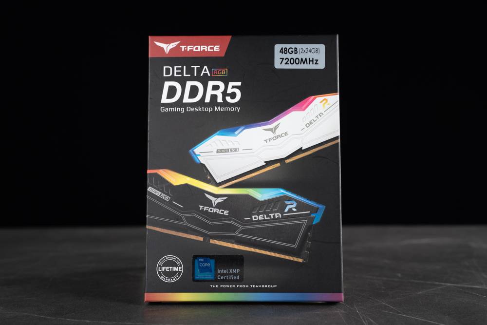 非二进制 RGB 内存登场 ！ 十铨 T-FORCE DELTA RGB DDR5 7200MT/s 24GBx2 非二进制内存开箱测试