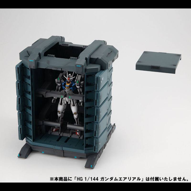 对应 1/144 比例钢普拉'RMS G情景模型 机动战士钢弹 水星的魔女 MS格纳库'双色版本同步发表!