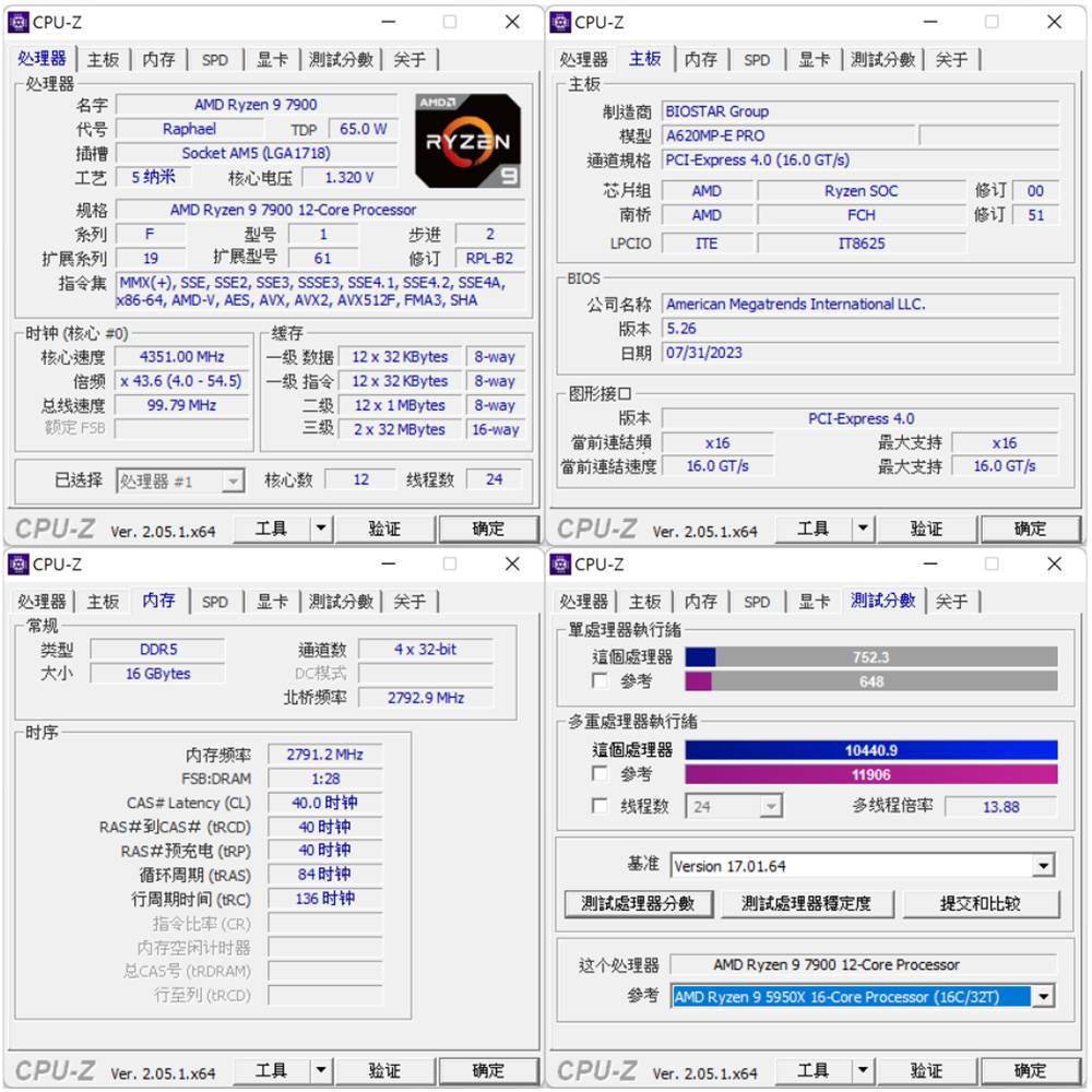 BIOSTAR A620MP-E PRO 主板开箱测试 / 10+1 相 55A Dr.MOS、PCIe 4.0 x16