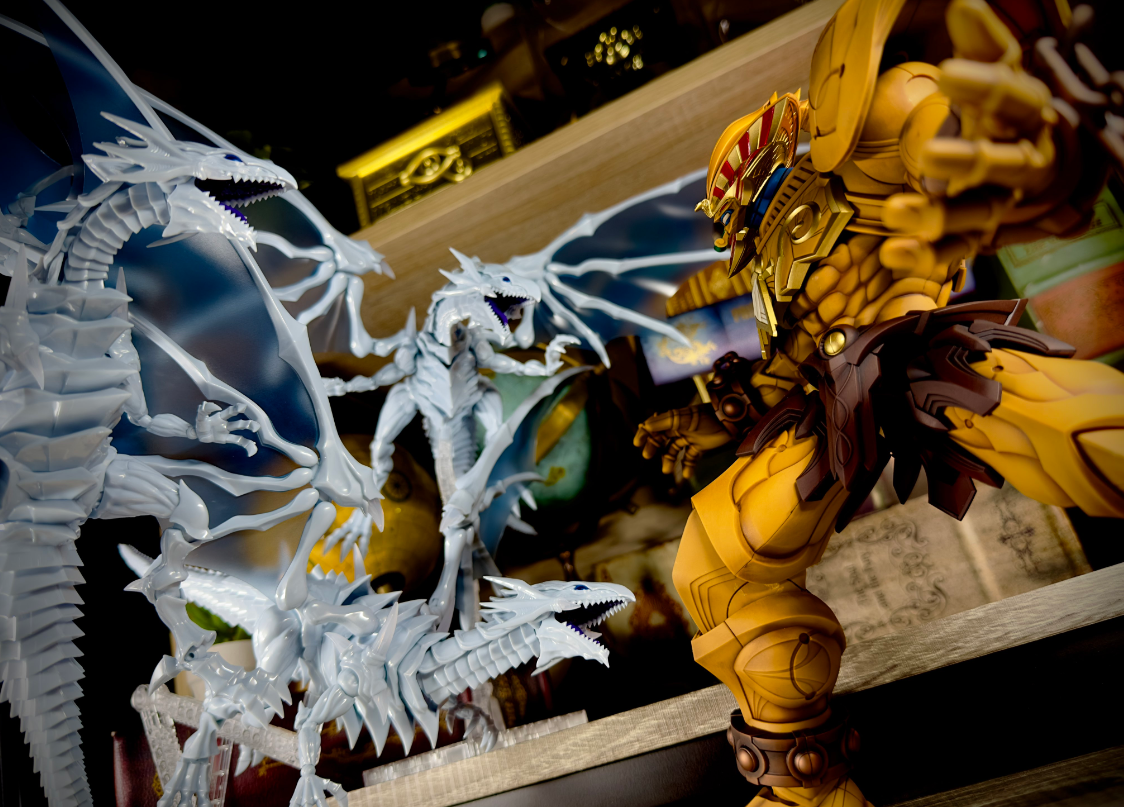 游戏王：被玩坏的黑暗大法师拼装模型 完美还原了激流葬的名场面