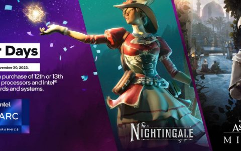 购买 Intel 12、13代或 Arc 显卡可获得《刺客教条：幻象》、《Nightingale》