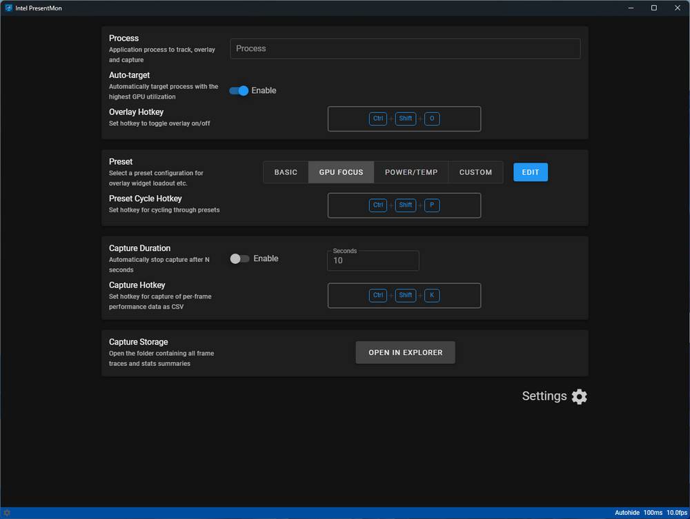 Intel PresentMon Beta 游戏效能监控与 OSD 显示