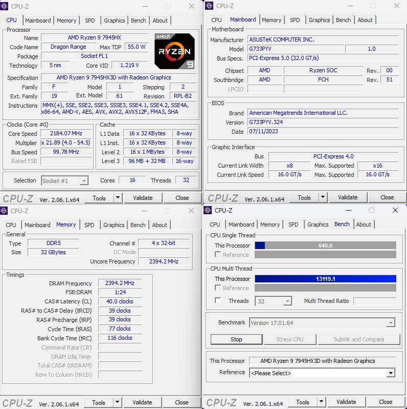Ryzen 7945HX3D 强袭！ ROG STRIX SCAR 17 X3D （2023） G733PYV 测试报告