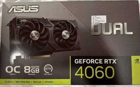 强效散热 Dual GeForce RTX 4060 OC Edition 开箱