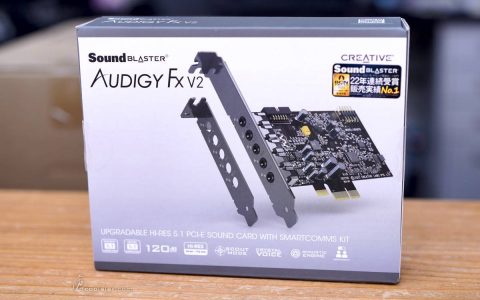 Creative Sound Blaster Audigy FX V2 声卡开箱试用