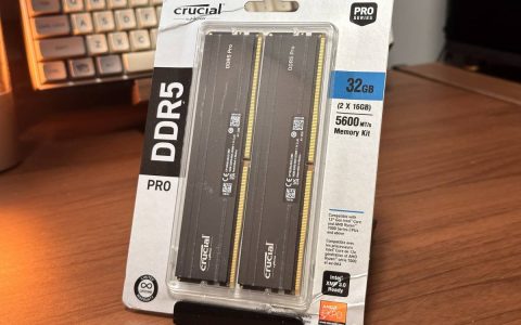 美光 DDR5入门款 Cucial Pro DDR5-5600简单开箱