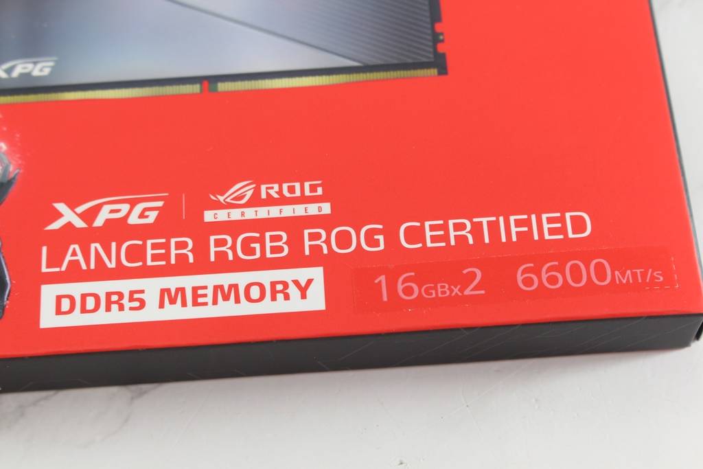威刚 XPG LANCER RGB ROG CERTIFIED DDR5-6600 32GB kit超频内存-败家之眼认证，免费升级到DDR5-6800