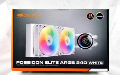 COUGAR POSEIDON ELITE 240 - 超闪亮无限镜！ 可旋转水冷头 不怕卡硬件！