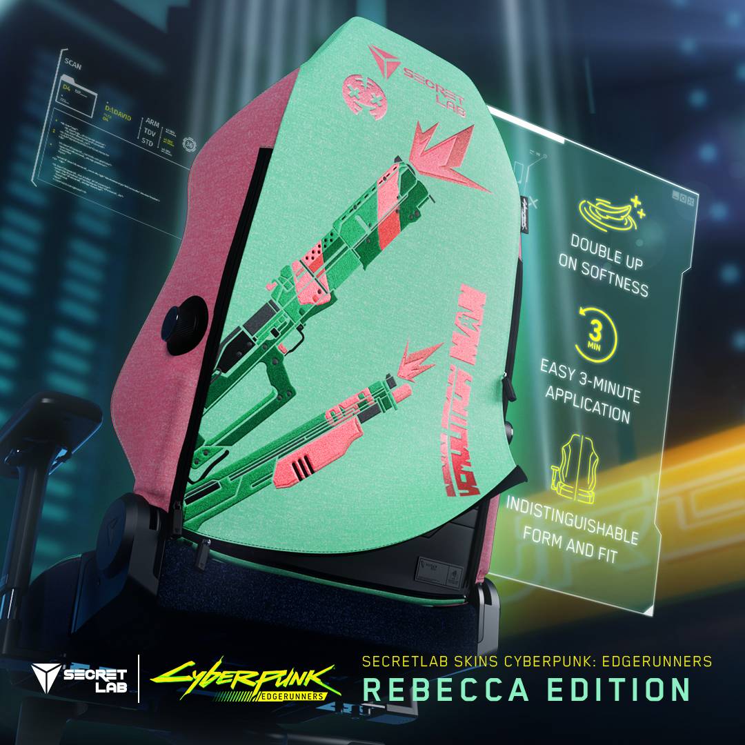 Secretlab与《Cyberpunk 2077: Edgerunners》联动！细节满满的皮肤！