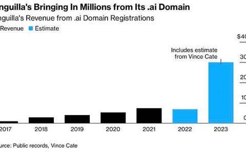 拥有.ai Domain name 加勒比海岛国 注册费收入暴增