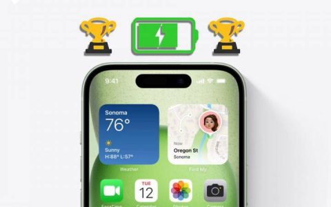 iPhone 15 Plus在新的电池寿命测试中可持续使用超过13小时，击败所有其他型号
