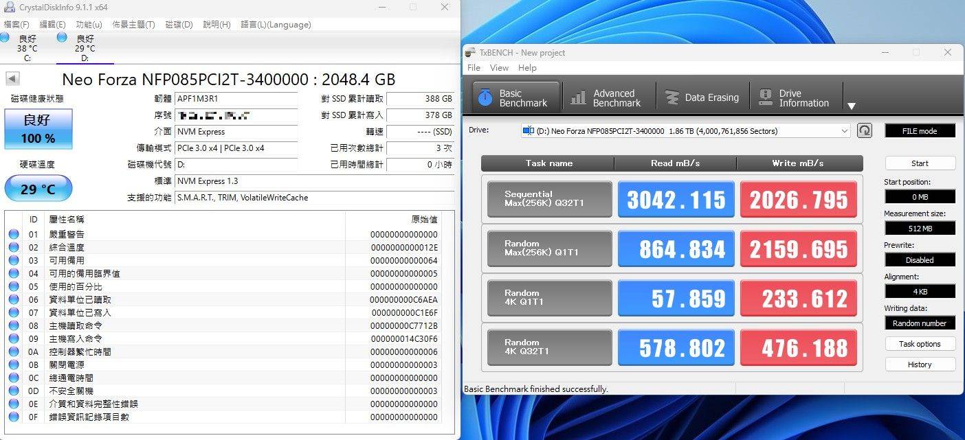 凌航Neo Forza NFP085 M.2 SSD固态硬盘-价格亲民的2TB大容量储存，还有五年保固免烦恼