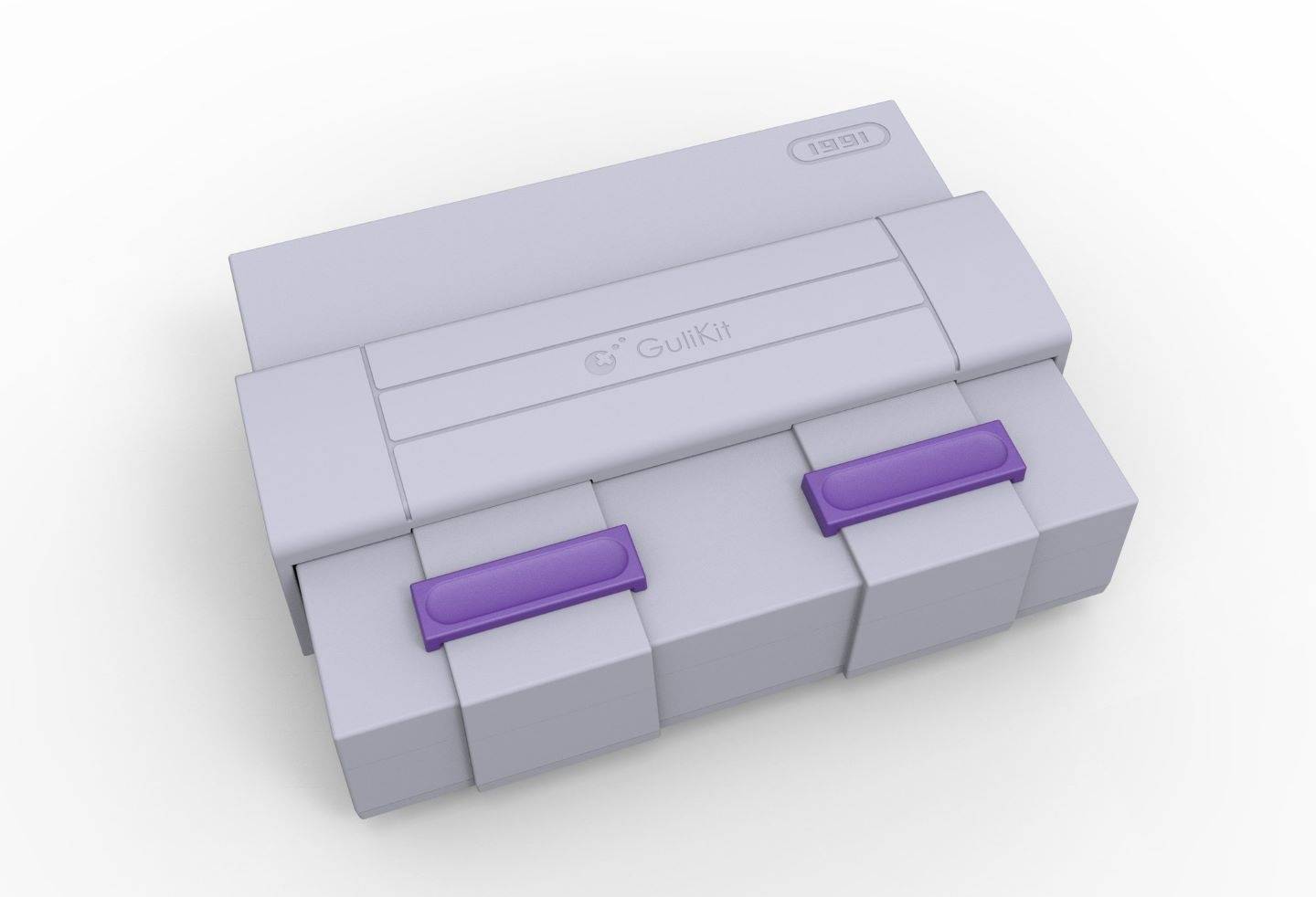 GuliKit 推出长得像'美版超任'的游戏基座，可支持 Steam Deck、Nintendo Switch、ROG Ally 等掌机投影大屏幕