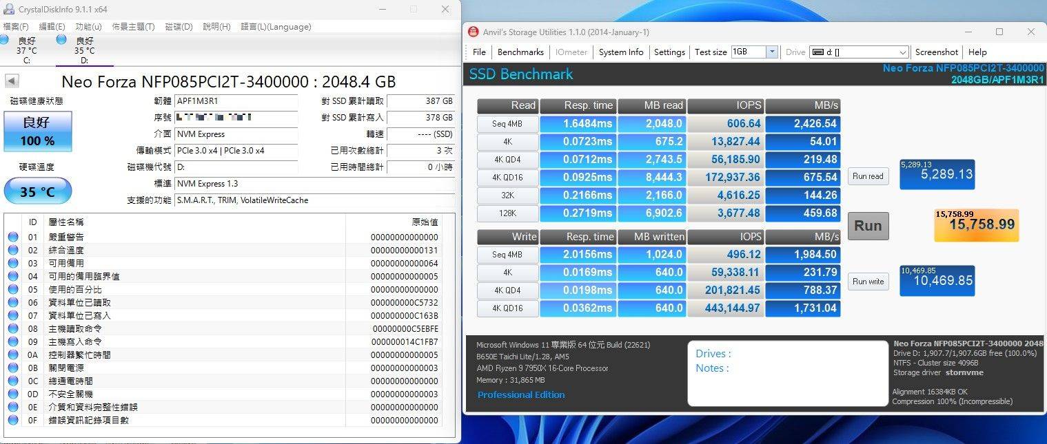 凌航Neo Forza NFP085 M.2 SSD固态硬盘-价格亲民的2TB大容量储存，还有五年保固免烦恼