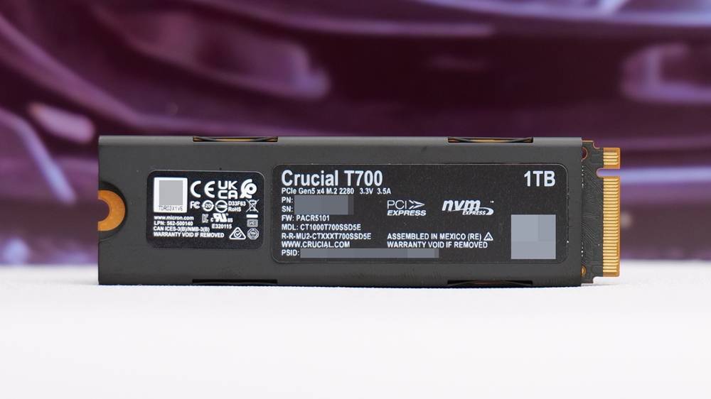 主板有 PCIe Gen5 接口,很快但用不到? Micron Crucial T700 PCIe Gen5 NVMe M.2 SSD 参上
