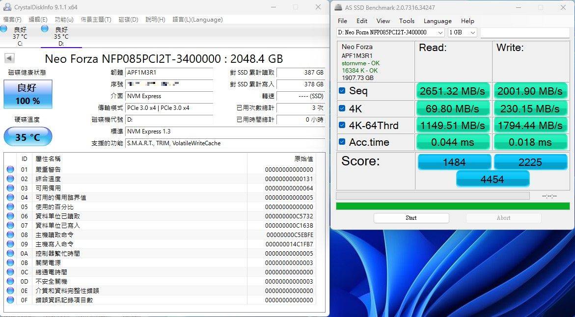 凌航Neo Forza NFP085 M.2 SSD固态硬盘-价格亲民的2TB大容量储存，还有五年保固免烦恼