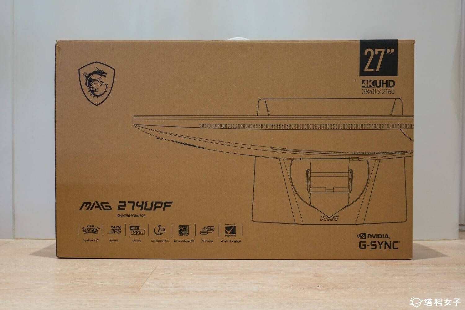 微星电竞屏幕MSSI MAG 274UPF开箱