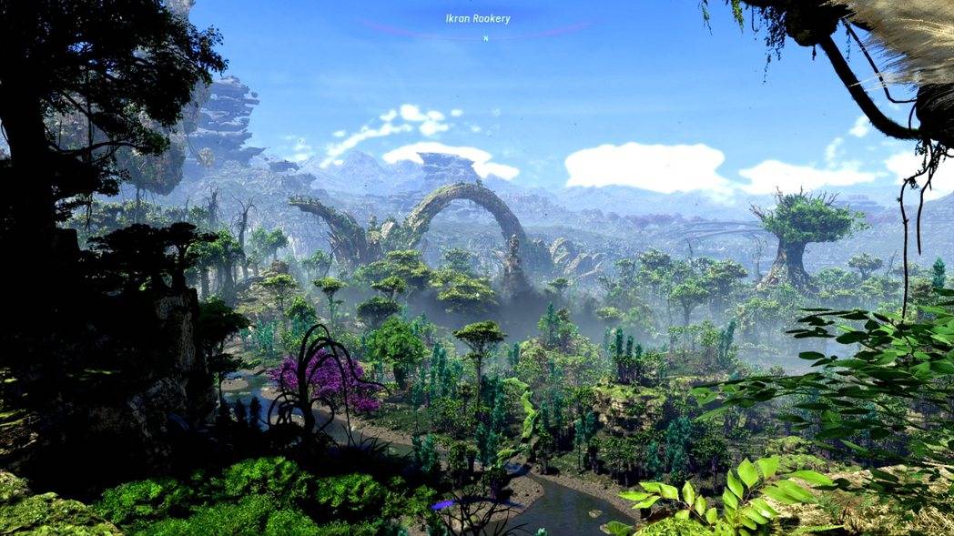 潘多拉星球的远景很漂亮。